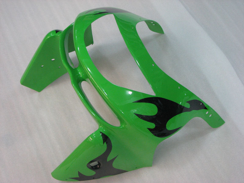 Green with Black Flame - NINJA ZX-9R 98-99 Fairing Kit