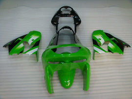 Green and Black White Factory Style - NINJA ZX-9R 98-99 Fairing Kit