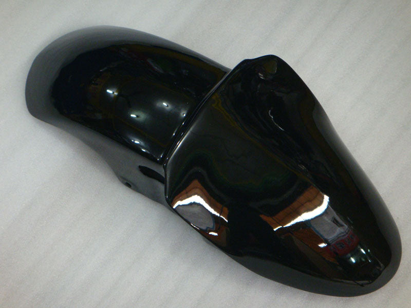 Black with White Stickers Factory Style - NINJA ZX-9R 00-01 Fairing Kit