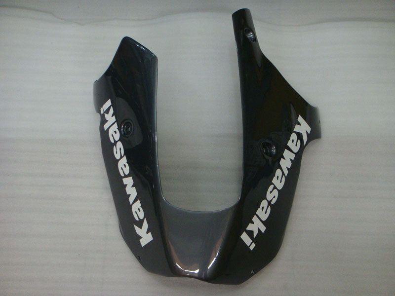 Black with White Stickers Factory Style - NINJA ZX-9R 00-01 Fairing Kit