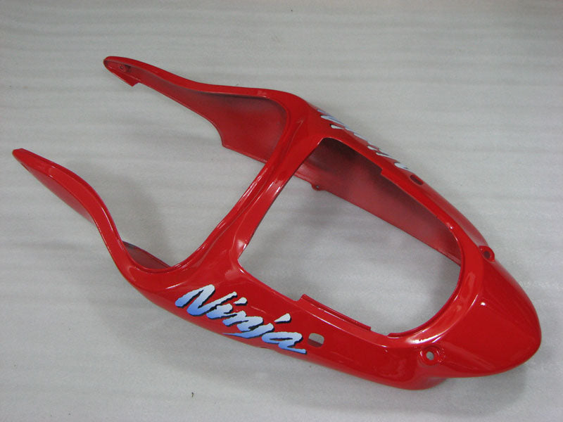 Red and Black Silver Factory Style - NINJA ZX-9R 00-01 Fairing Kit