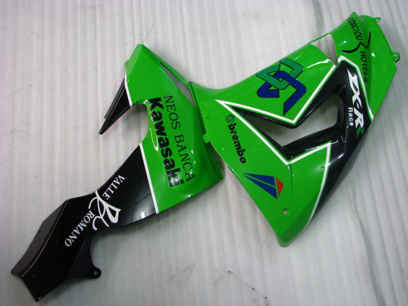 Green and Black alpinestars - NINJA ZX-10R 06-07 Fairing Kit