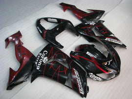 Black and Red Corona - NINJA ZX-10R 06-07 Fairing Kit