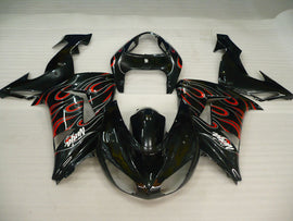 Black and Red Flame - NINJA ZX-10R 06-07 Fairing Kit