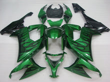 Load image into Gallery viewer, Green and Black Flame - NINJA ZX-10R 08-10 Fairing Kit