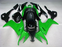 Load image into Gallery viewer, Green and Black Factory Style - NINJA ZX-10R 08-10 Fairing Kit