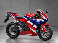 Load image into Gallery viewer, Red and White Blue Factory Style - CBR600RR 24-26 Fairing Kit