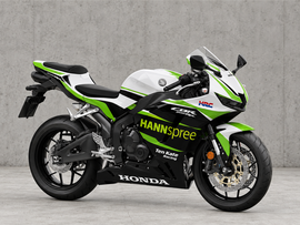 White and Black Green HANN Spree - CBR600RR 24-26 Fairing Kit