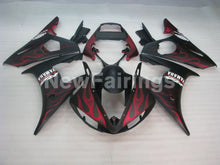 Load image into Gallery viewer, Matte Black and Red Flame - YZF-R6 03-04 Fairing Kit Vehicles &amp; Parts &gt; Vehicle Parts &amp; Accessories &gt; Motor Vehicle