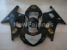 Load image into Gallery viewer, Matte Black with Golden Decals Factory Style - GSX-R600 01-03 Fairing Kit