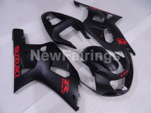 Load image into Gallery viewer, Matte Black with Red Decals Factory Style - GSX-R600 01-03 Fairing Kit
