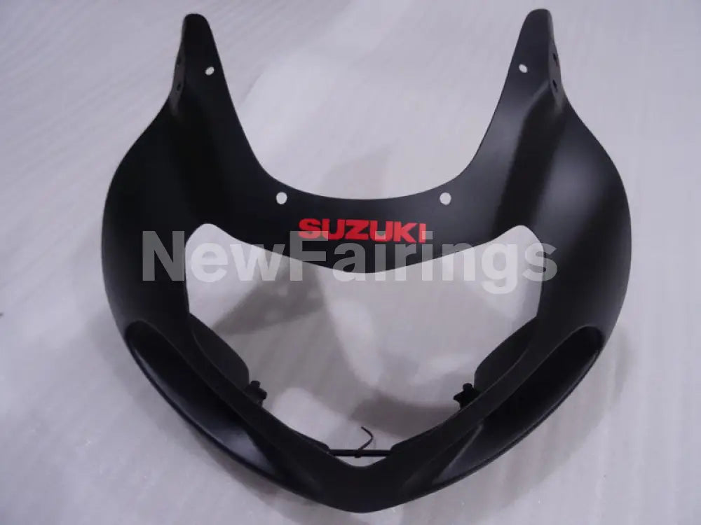 Matte Black with Red Decals Factory Style - GSX-R600 01-03 Fairing Kit