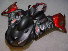 Load image into Gallery viewer, Matte Black and Red Flame - NINJA ZX-14R 06-11 Fairing Kit