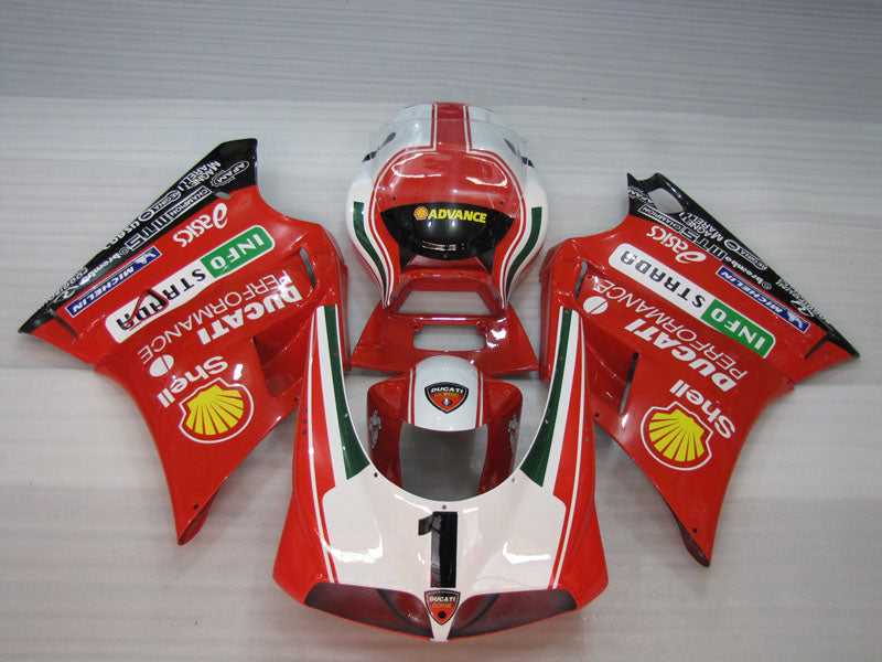 Number 1 Red and White Shell - Ducati 748/916/996/998 96-02