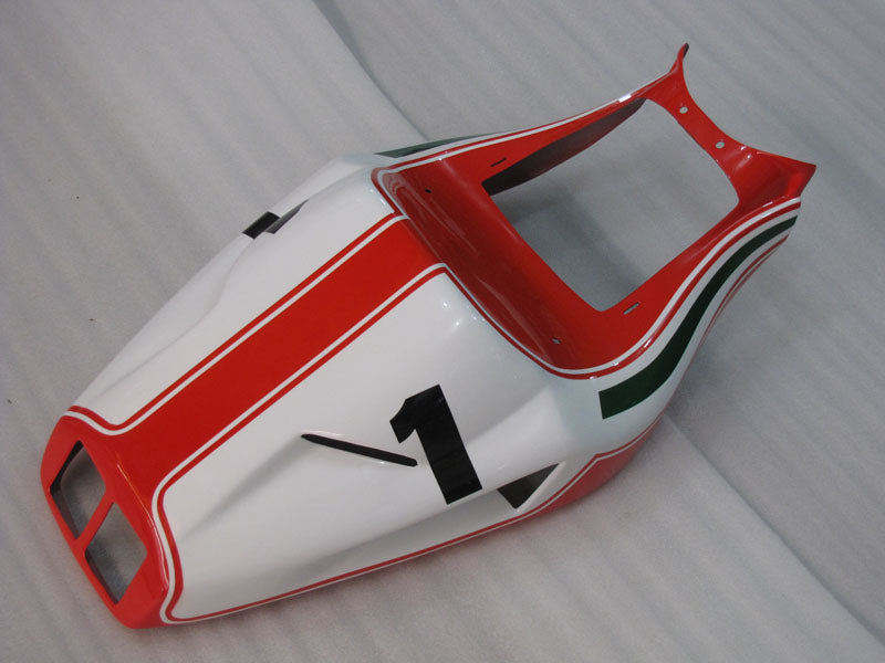 Number 1 Red and White Shell - Ducati 748/916/996/998 96-02