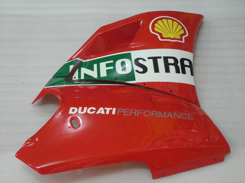 Number 21 Red and White Shell - Ducati 748/916/996/998