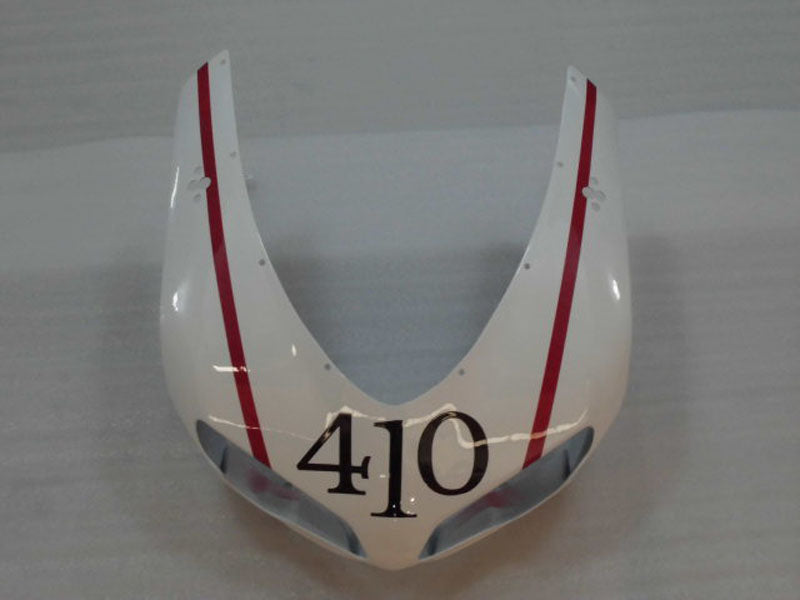 Number 410 White and Red Factory Style - Ducati