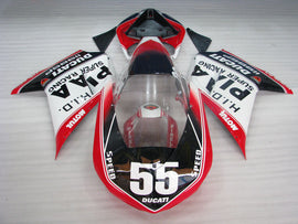 Number 55 Red and White Black MOTUL - Ducati 1198 07-11