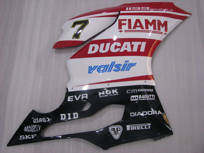Number 7 Red and White Black TIM - Ducati 1199 Panigale