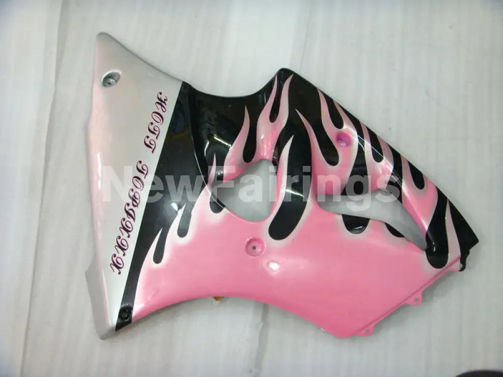 Pink and Black Flame NINJA ZX 6R 00 02 Fairing Kit Vehicles