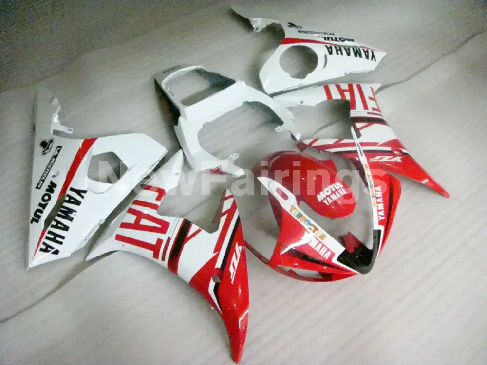 Red and White FIAT YZF-R6 05 Fairing Kit for You – NewFairings