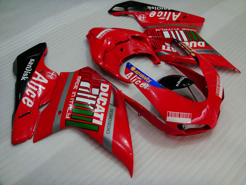 Red and Black Alice - Ducati 848/1098/1198 07-11 Fairing
