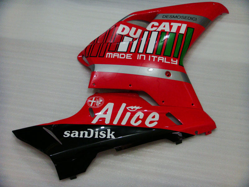 Red and Black Alice - Ducati 848/1098/1198 07-11 Fairing