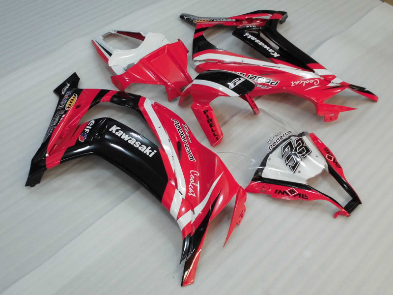 Red and Black PIRELLI - NINJA ZX-10R 11-15 Fairing Kit