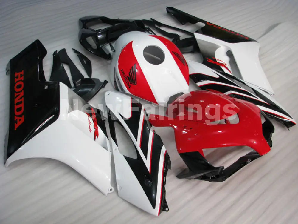 Red and White Black Factory Style - CBR1000RR 04-05 Fairing Kit