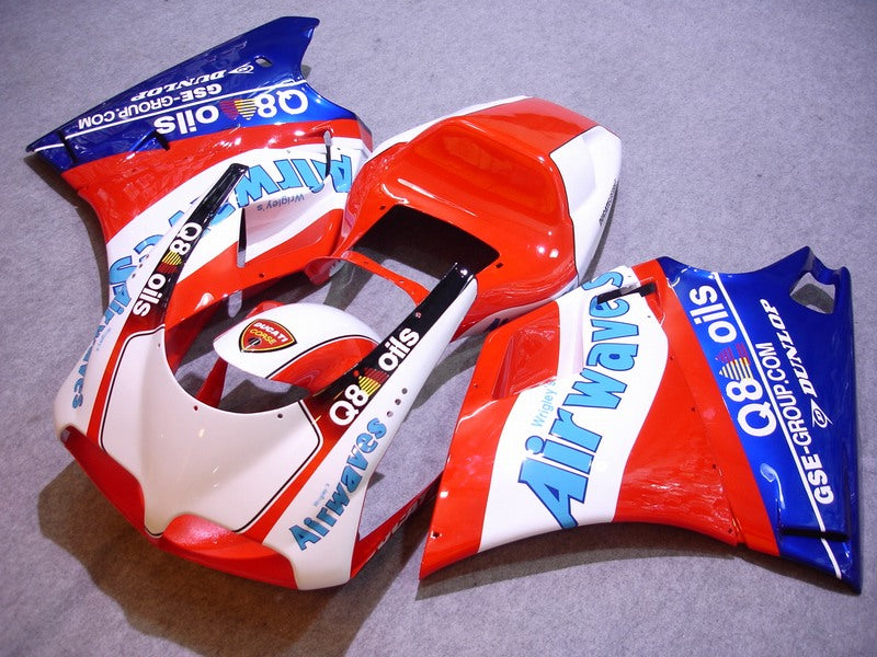 Red White Blue Airwaves Fairing Kit for Ducati 748 916 996 – NewFairings