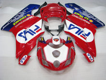 Load image into Gallery viewer, Red and White Blue FILA - Ducati 749/999 03-04 Fairing Kit