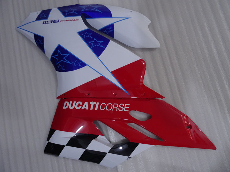 Red and White Blue Star - Ducati 1199 Panigale 12-14