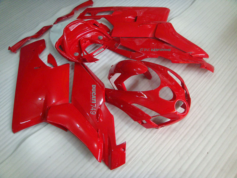 Red and White Factory Style - Ducati 749 03-04 Fairing Kit
