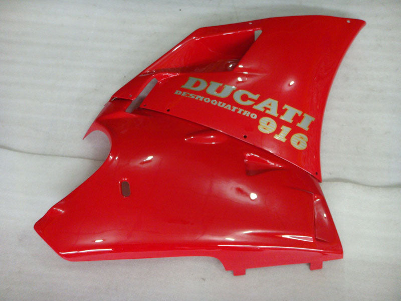 Red and White Factory Style - Ducati 916 96-02 Fairing Kit
