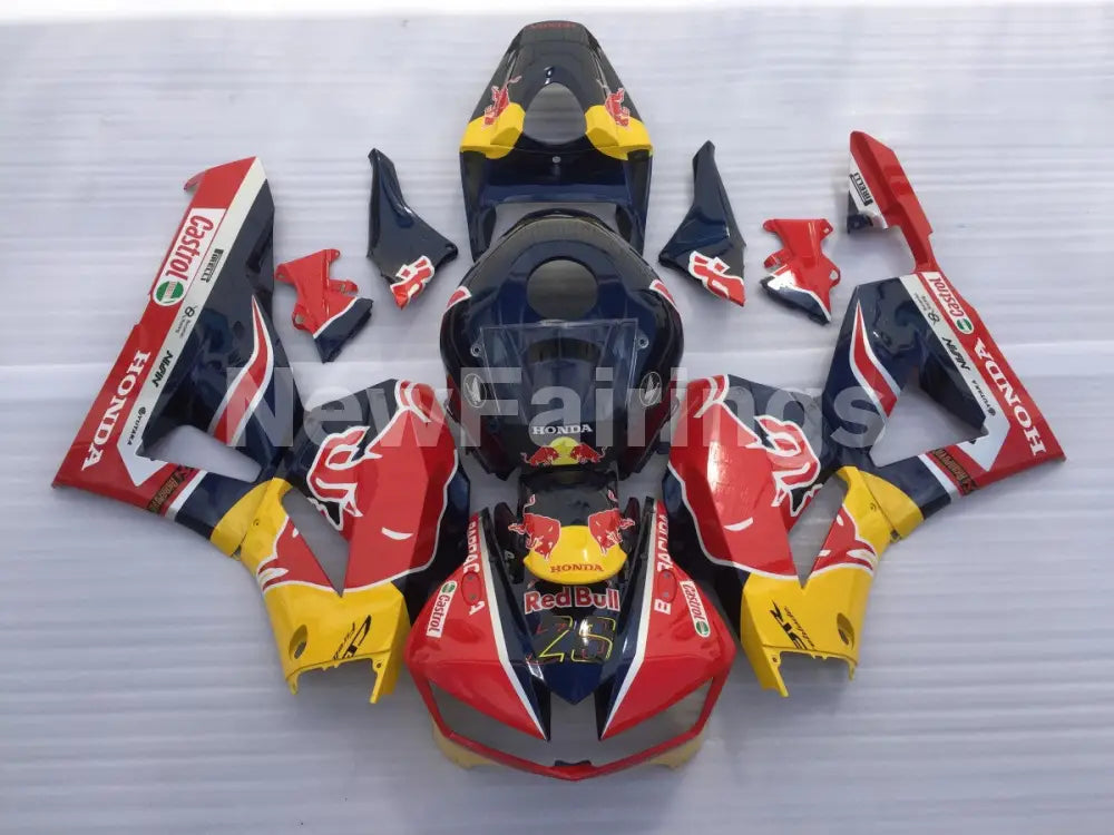 Red and Yellow Red Bull - CBR600RR 13-23 Fairing Kit