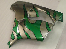 Load image into Gallery viewer, Silver and Green Flame - NINJA ZX-9R 00-01 Fairing Kit