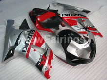 Load image into Gallery viewer, Silver and Red Black Factory Style - GSX-R600 01-03 Fairing Kit