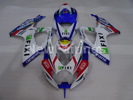 White and Blue Red MOTOREX - GSX-R600 06-07 Fairing Kit -