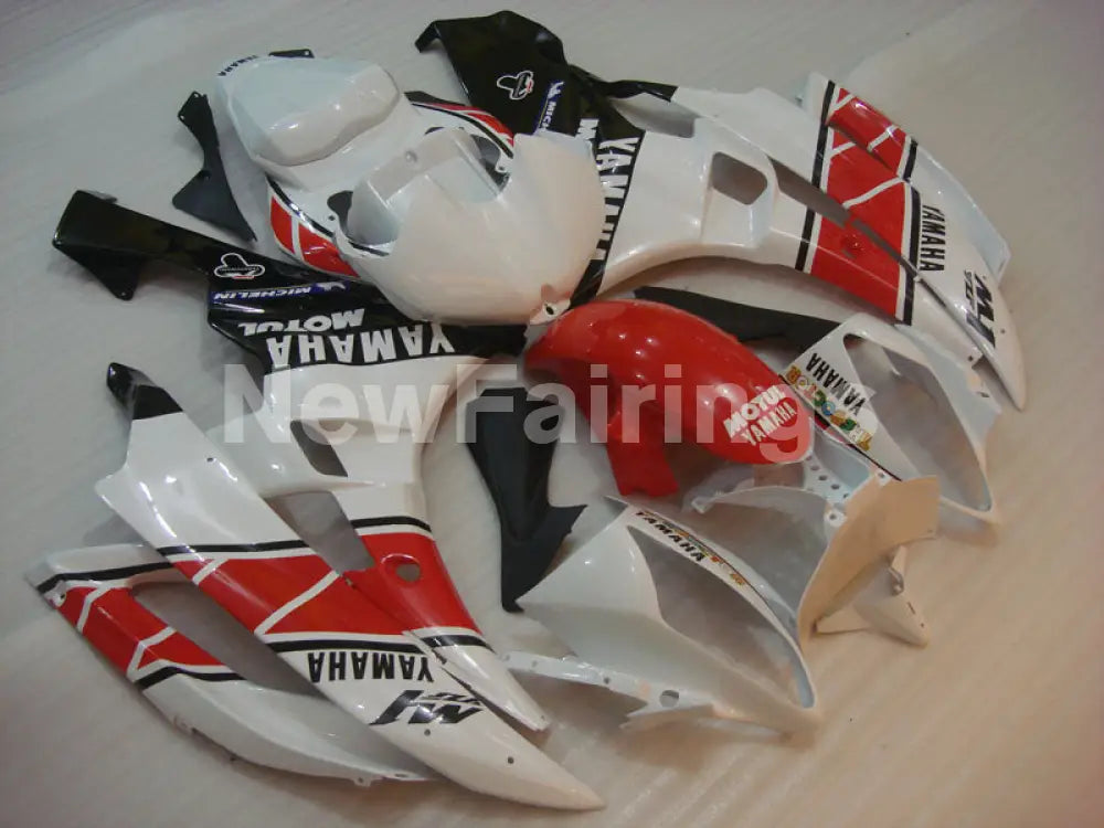 White and Red MICHELIN - YZF-R6 06-07 Fairing Kit – NewFairings