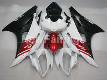 Load image into Gallery viewer, White and Wine Red Matte Black Factory Style - YZF-R6 06-07 Fairing Kit Vehicles &amp; Parts &gt; Vehicle Parts &amp; Accessories