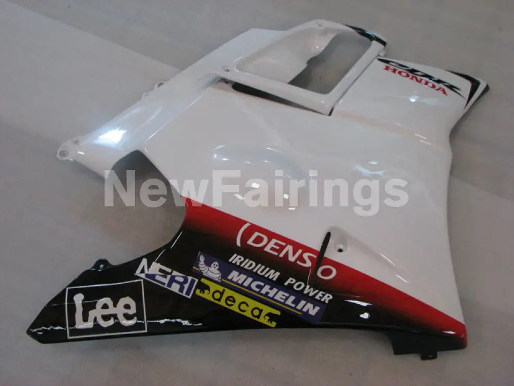 White and Black Red Lee - CBR600 F2 91-94 Fairing Kit