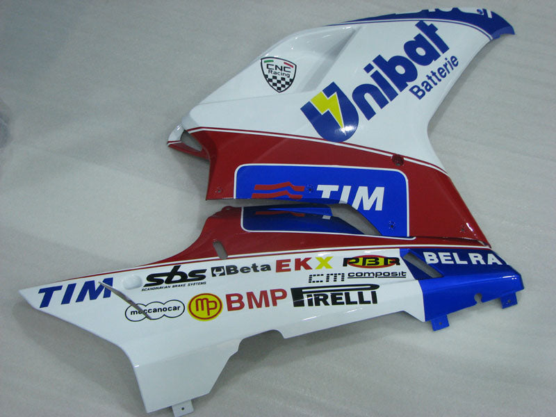 White and Blue Red TIM - Ducati 848/1098/1198 07-11 Fairing