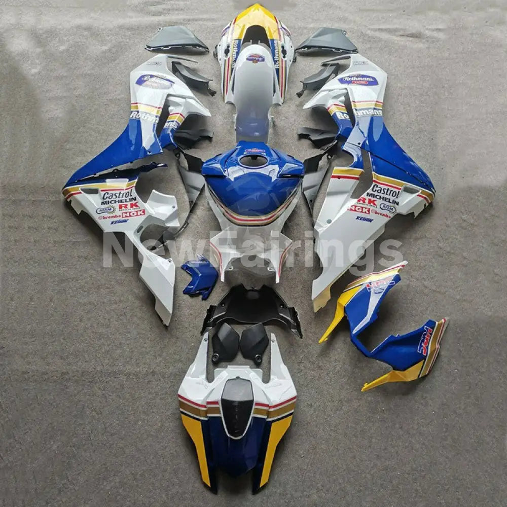 White and Blue Rothmans - CBR1000RR 17-19 Fairing Kit – NewFairings