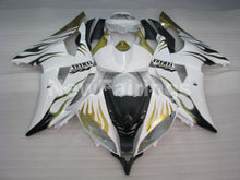 Load image into Gallery viewer, White and Golden Flame - YZF-R6 08-16 Fairing Kit Vehicles &amp; Parts > Vehicle Parts &amp; Accessories > Motor Vehicle Parts