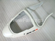Load image into Gallery viewer, White and Orange Flame NINJA ZX 6R 00 02 Fairing Kit