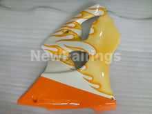 Load image into Gallery viewer, White and Orange Flame NINJA ZX 6R 00 02 Fairing Kit