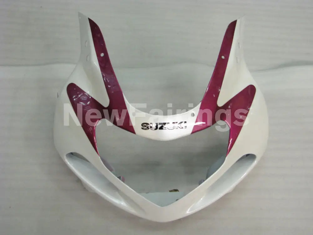 White and Purple Red Factory Style - GSX-R600 01-03 Fairing Kit