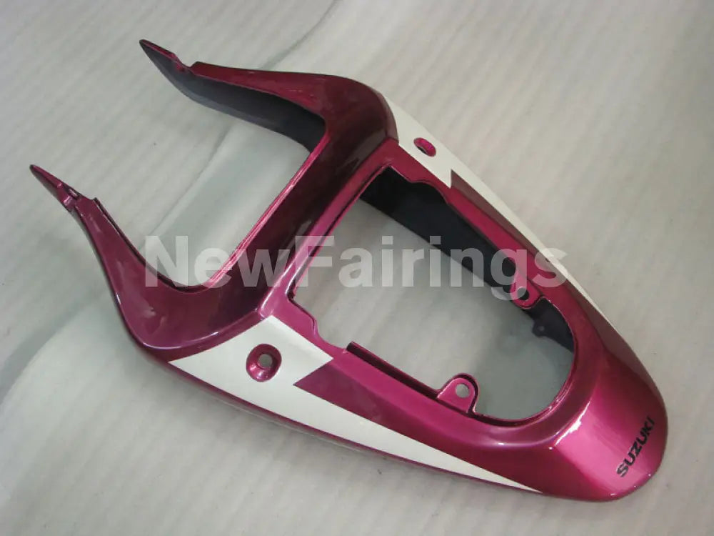 White and Purple Red Factory Style - GSX-R600 01-03 Fairing Kit