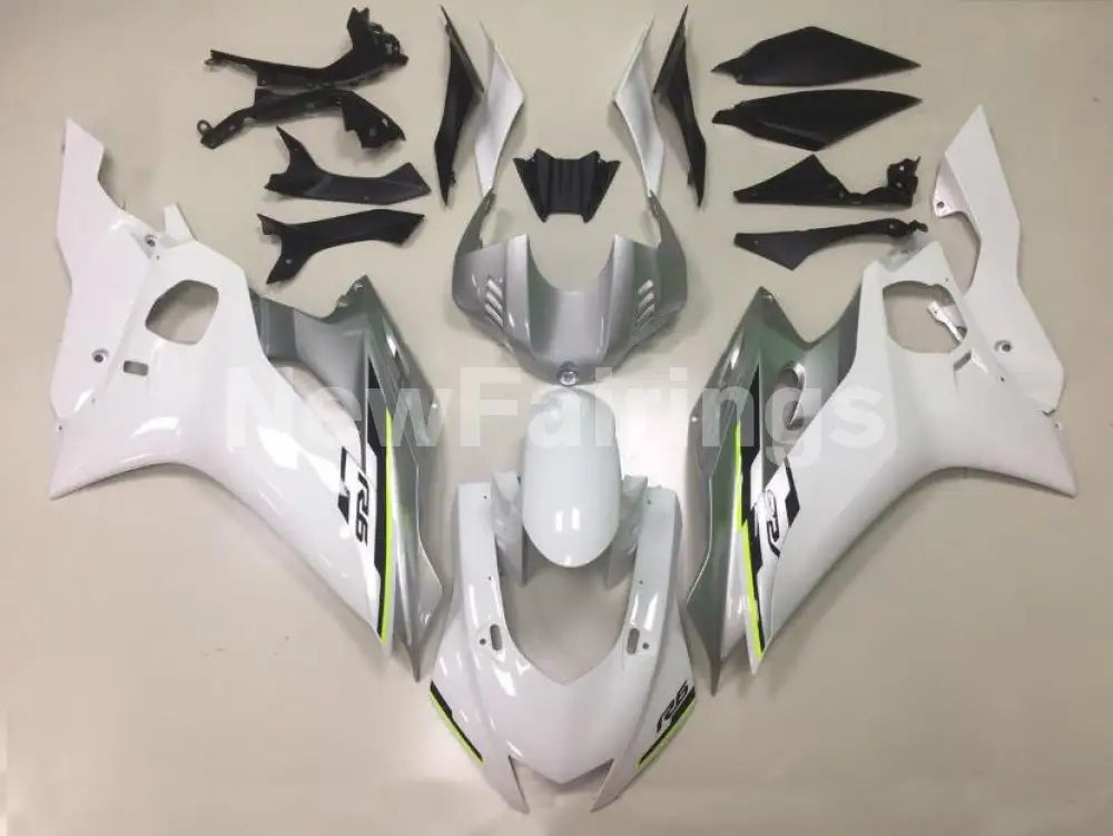 White and Silver Factory Style - YZF-R6 17-22 Fairing Kit Vehicles & Parts > Vehicle Parts & Accessories > Motor