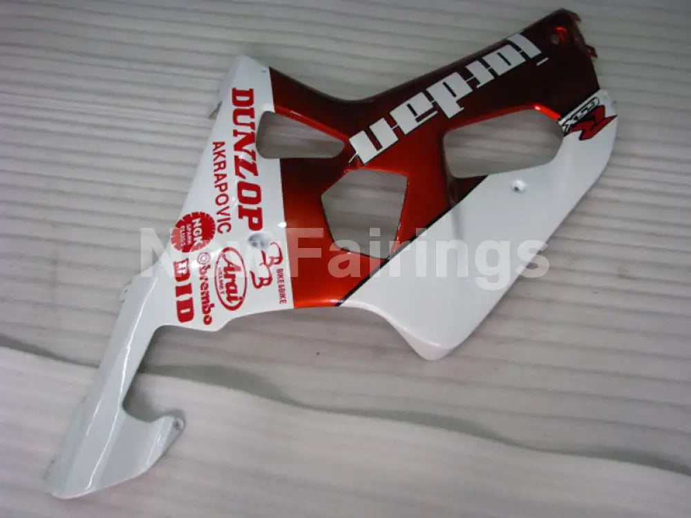 Wine Red and White Jordan - GSX-R750 00-03 Fairing Kit – NewFairings